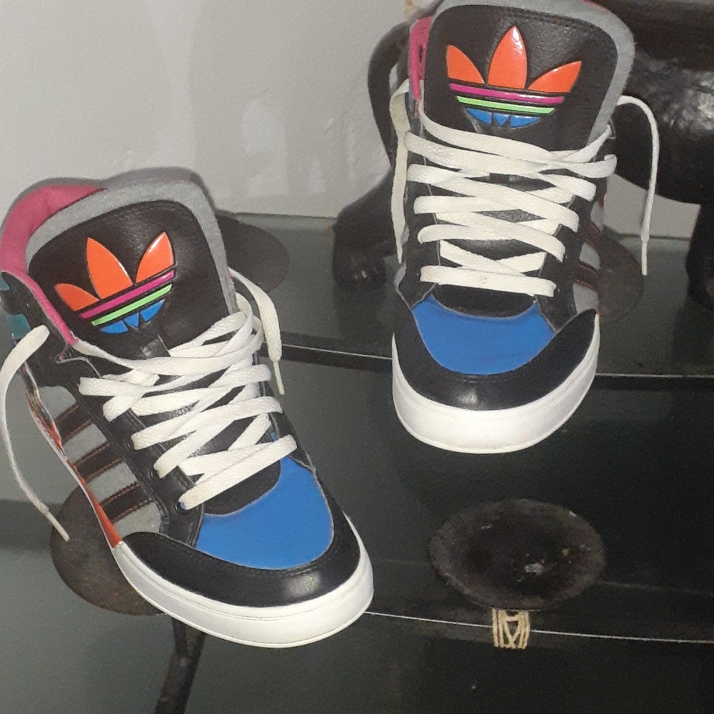 Men's multicolor Adidas mids - Picture 3 of 4